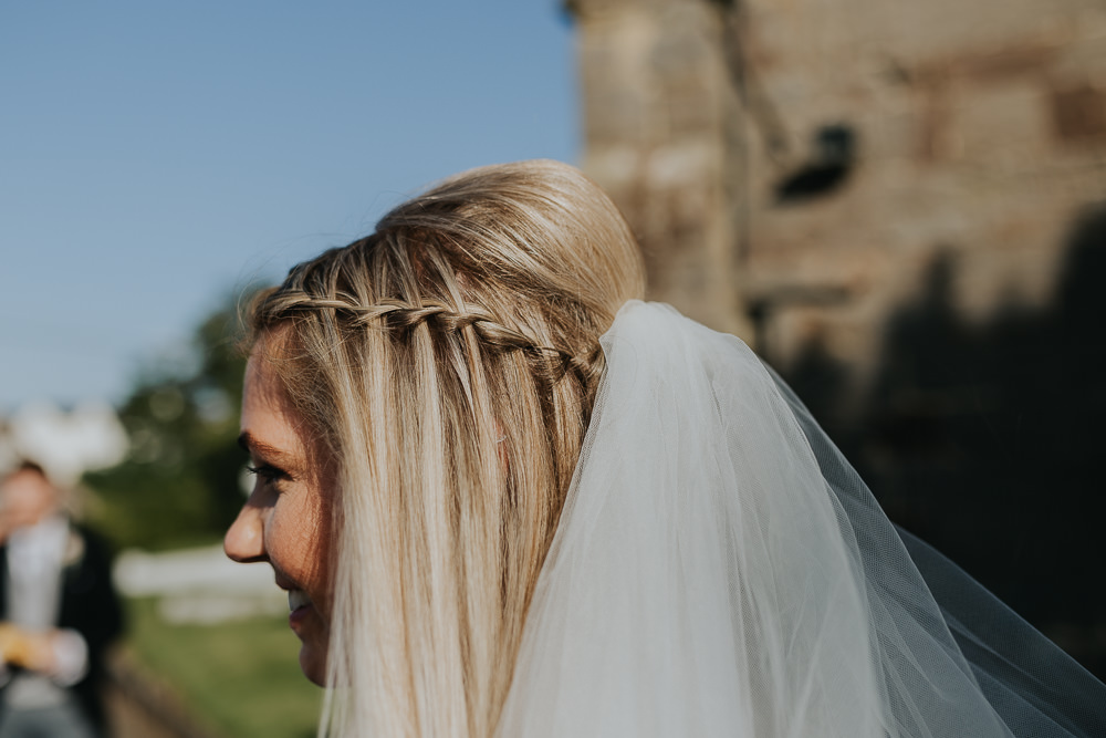 Bride Bridal Hair Style Plait Braid Veil September 2020 Wedding James Merrick Photography