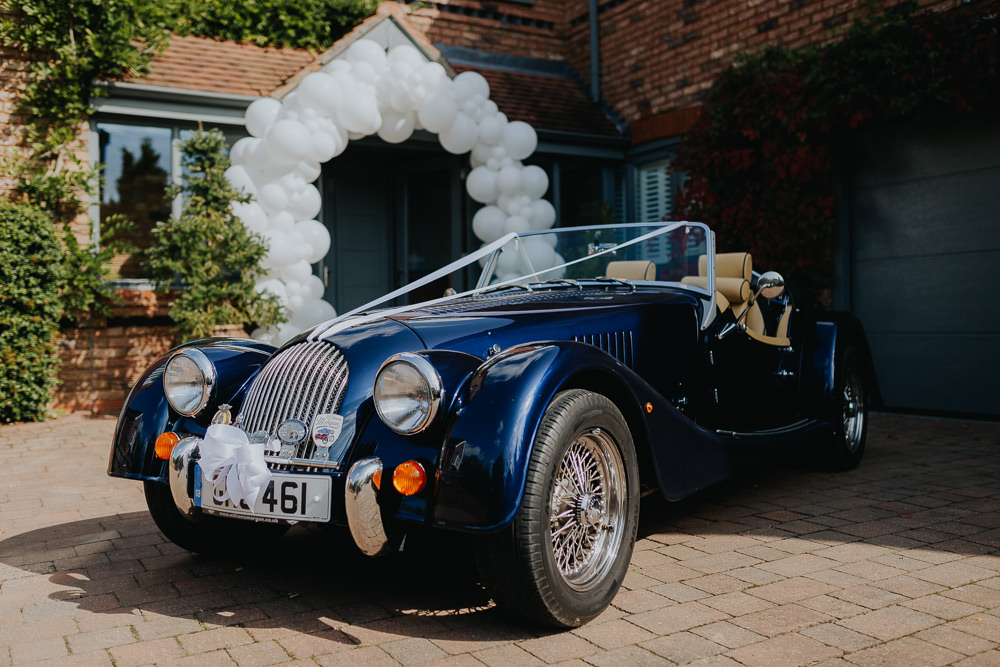 Convertible Car Transport Classic September 2020 Wedding James Merrick Photography