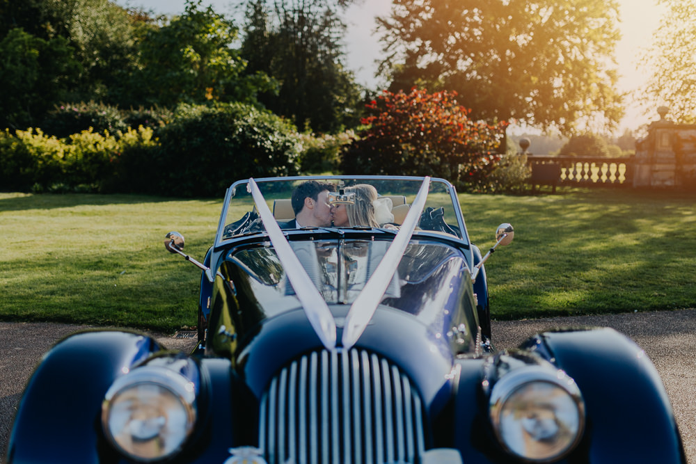 Convertible Car Transport Classic September 2020 Wedding James Merrick Photography
