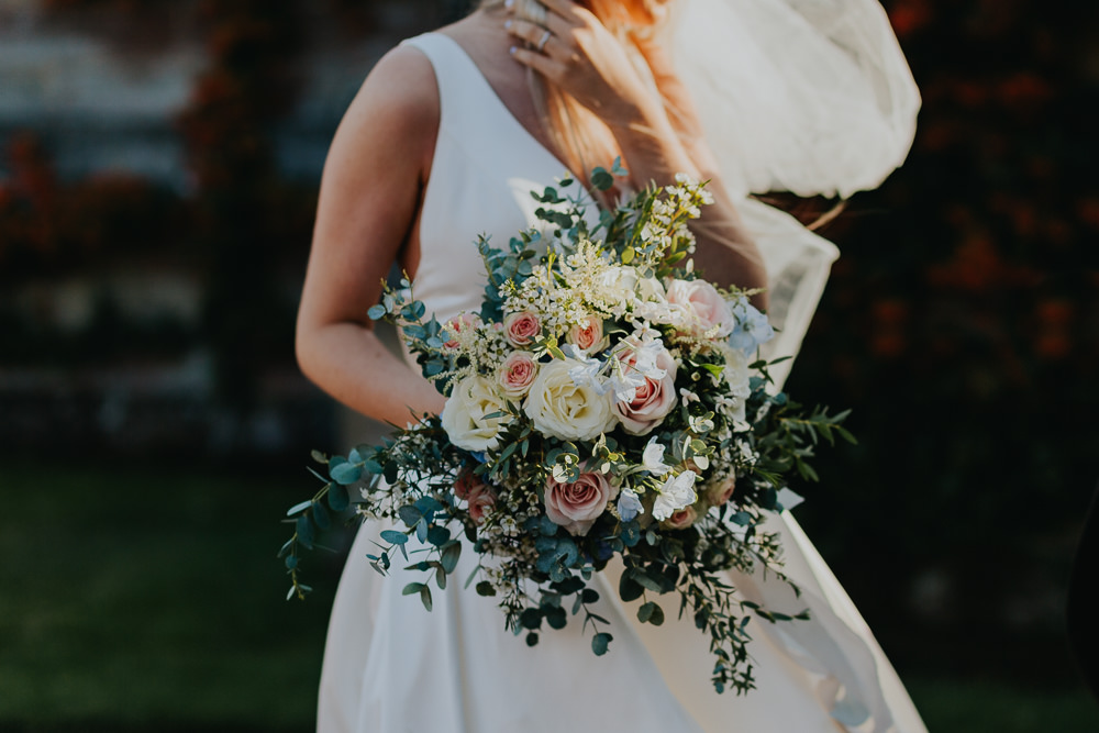 Bouquet Flowers Bride Bridal Rose Greenery September 2020 Wedding James Merrick Photography