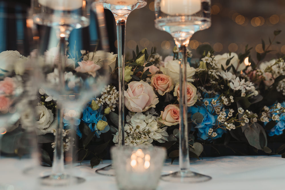 Table Candles Decor Flowers September 2020 Wedding James Merrick Photography
