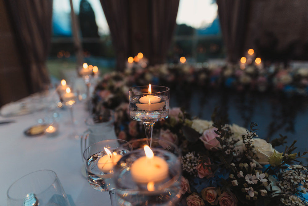 Table Candles Decor Flowers September 2020 Wedding James Merrick Photography
