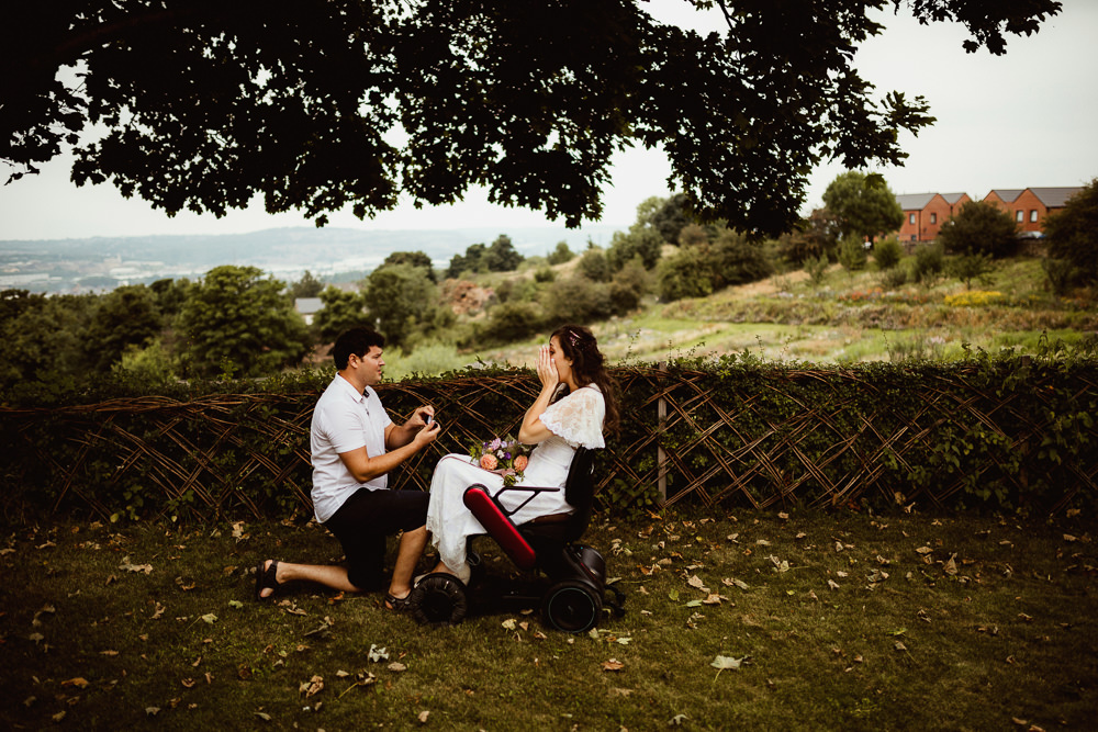 Proposal Engagement COVID19 Surprise Sheffield Manor Lodge Wedding Fly On The Wall Photography