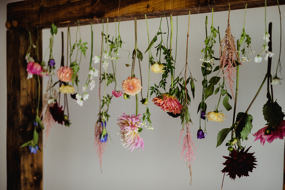 Flower Arch Backdrop Ceremony Aisle Sheffield Manor Lodge Wedding Fly On The Wall Photography