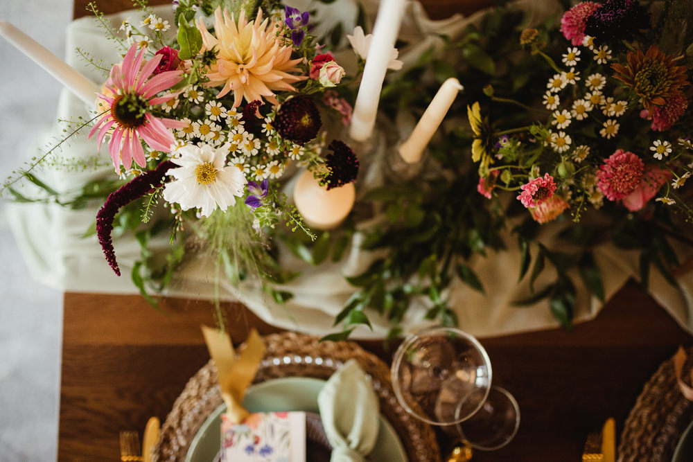 Table Tablescape Decor Decorations Flowers Floral Candles Sheffield Manor Lodge Wedding Fly On The Wall Photography