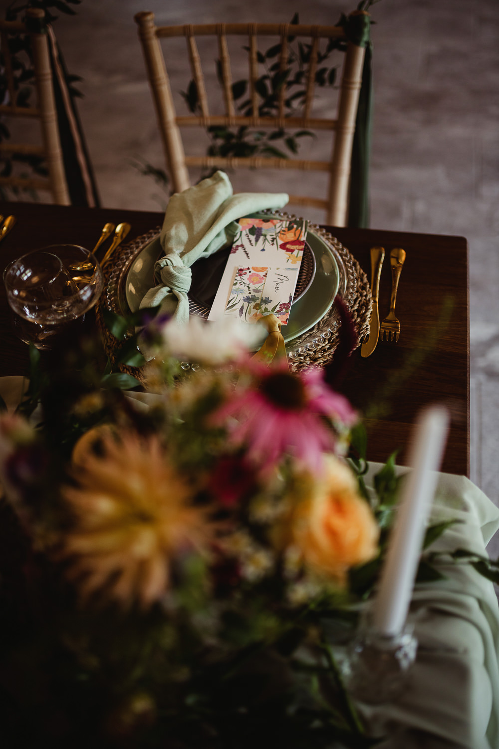 Table Tablescape Decor Decorations Flowers Floral Candles Sheffield Manor Lodge Wedding Fly On The Wall Photography