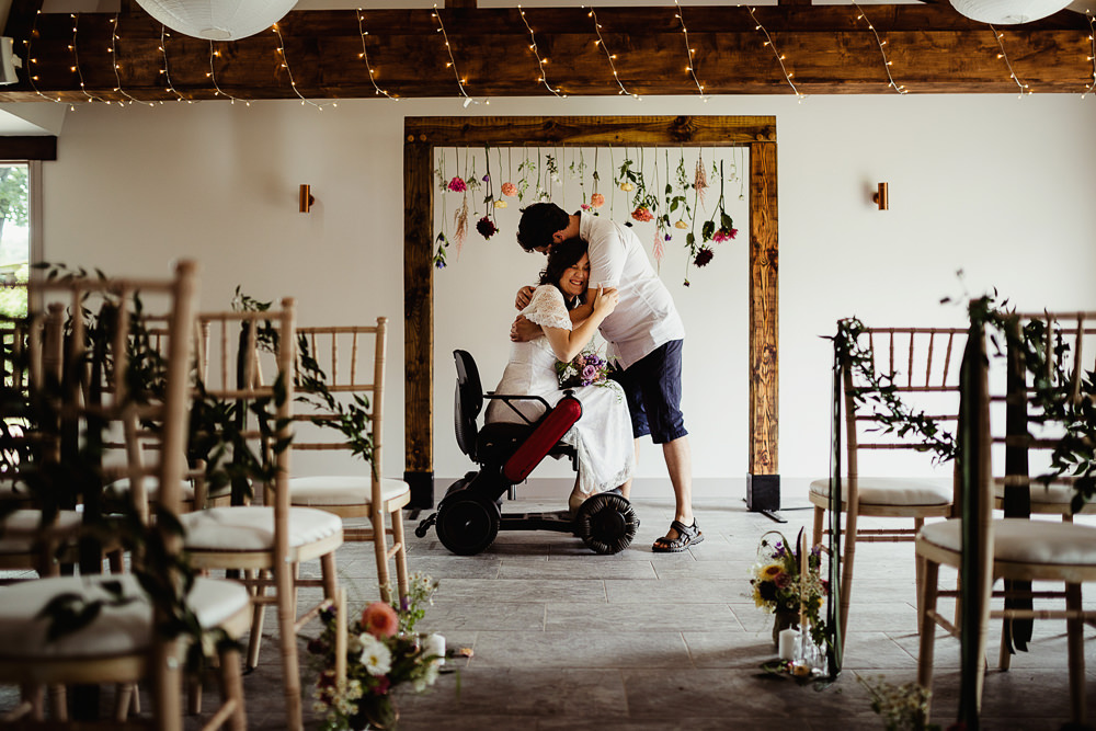 Flower Arch Backdrop Ceremony Aisle Sheffield Manor Lodge Wedding Fly On The Wall Photography