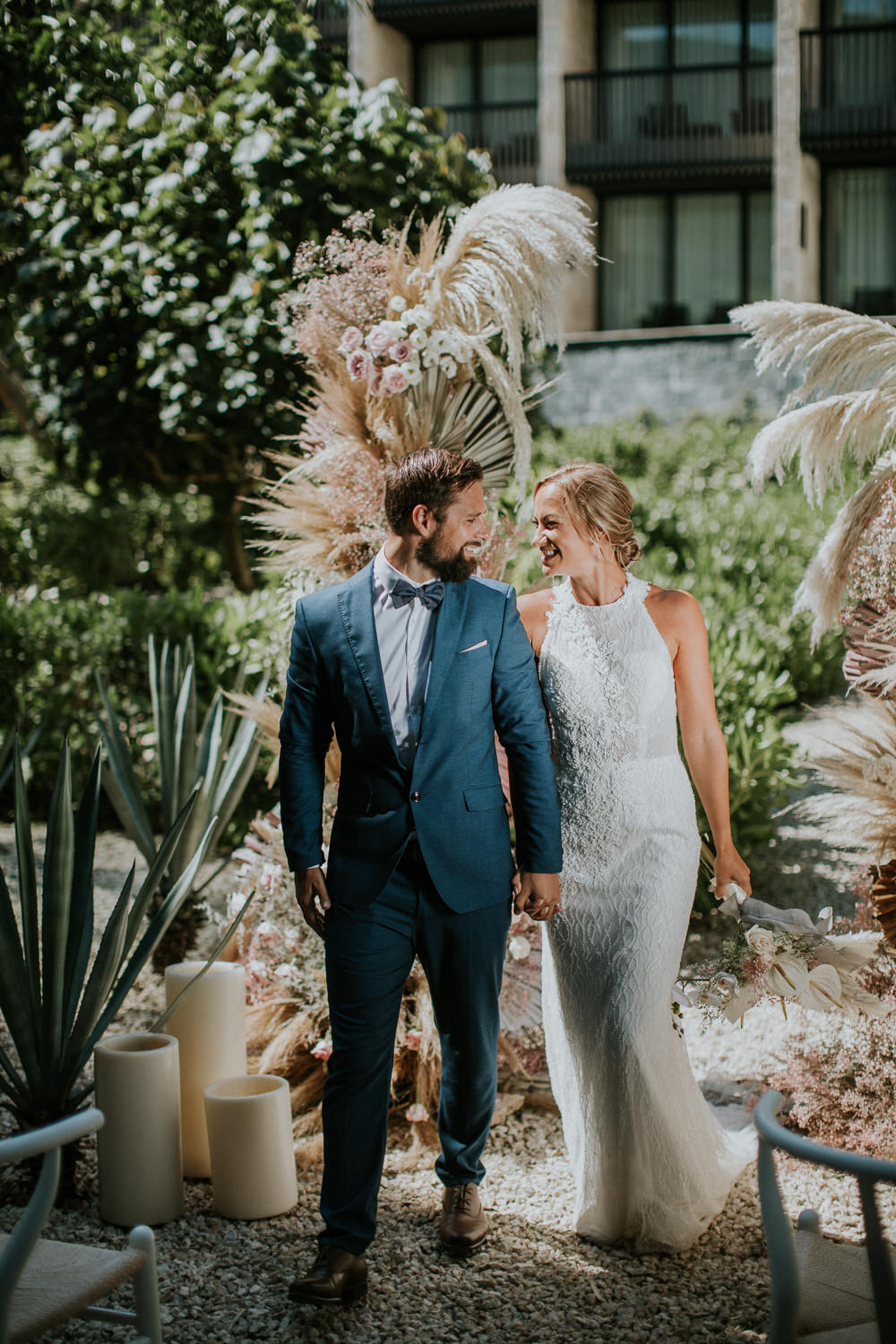 Stylish Pink Wedding Ideas Luke Fotoliv Flower Arch Installation Backdrop Ceremony