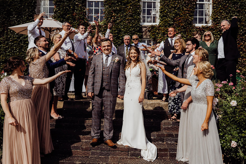 Thirty Guest Wedding Fox and Beau Photography Confetti Throw