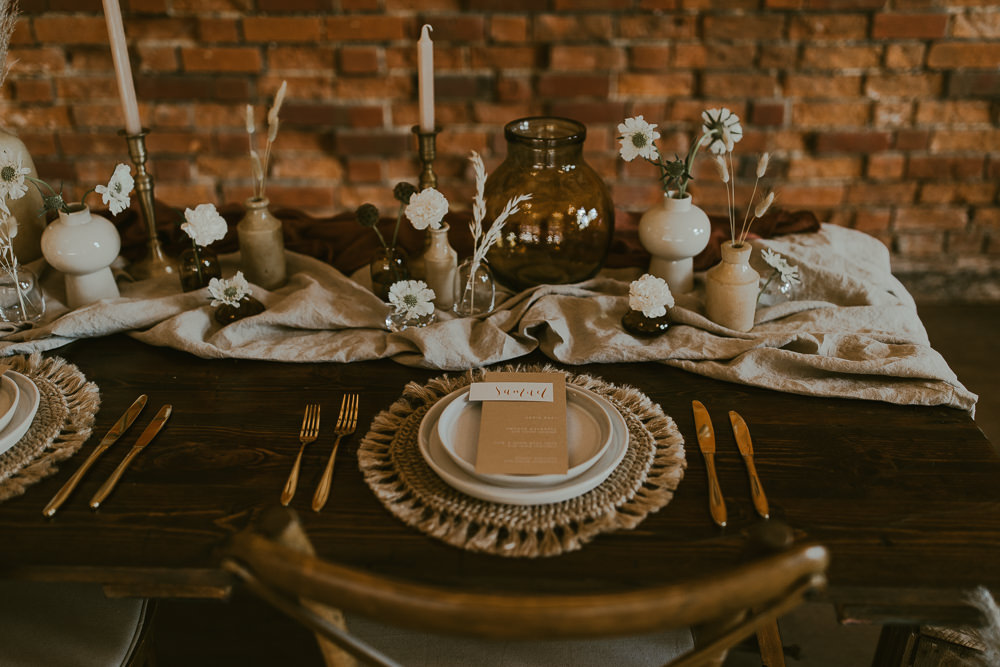 Place Setting Decor Charger Plate Vineyard Wedding Ideas Jasmine Andrews