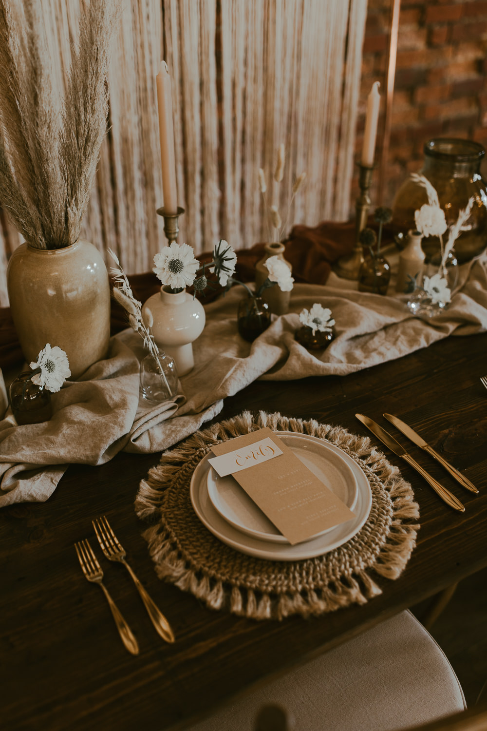 Place Setting Decor Charger Plate Vineyard Wedding Ideas Jasmine Andrews