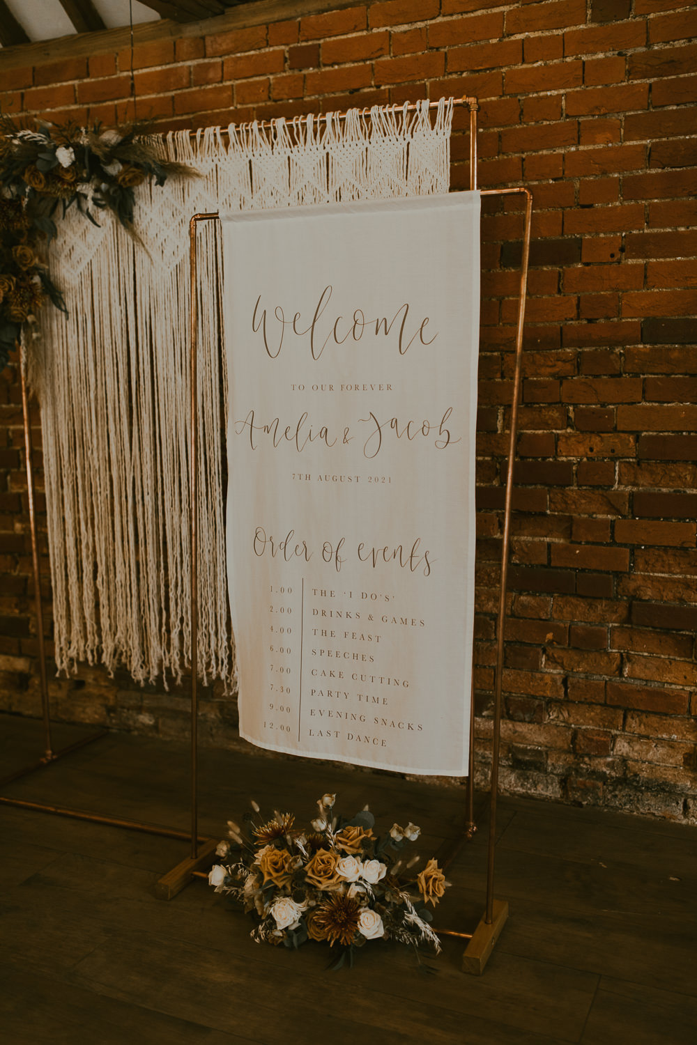 Welcome Sign Signs Banner Vineyard Wedding Ideas Jasmine Andrews