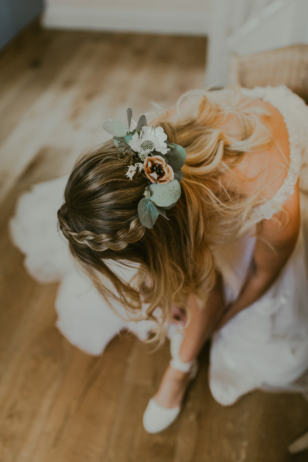 Bride Bridal Flower Crown Vineyard Wedding Ideas Jasmine Andrews