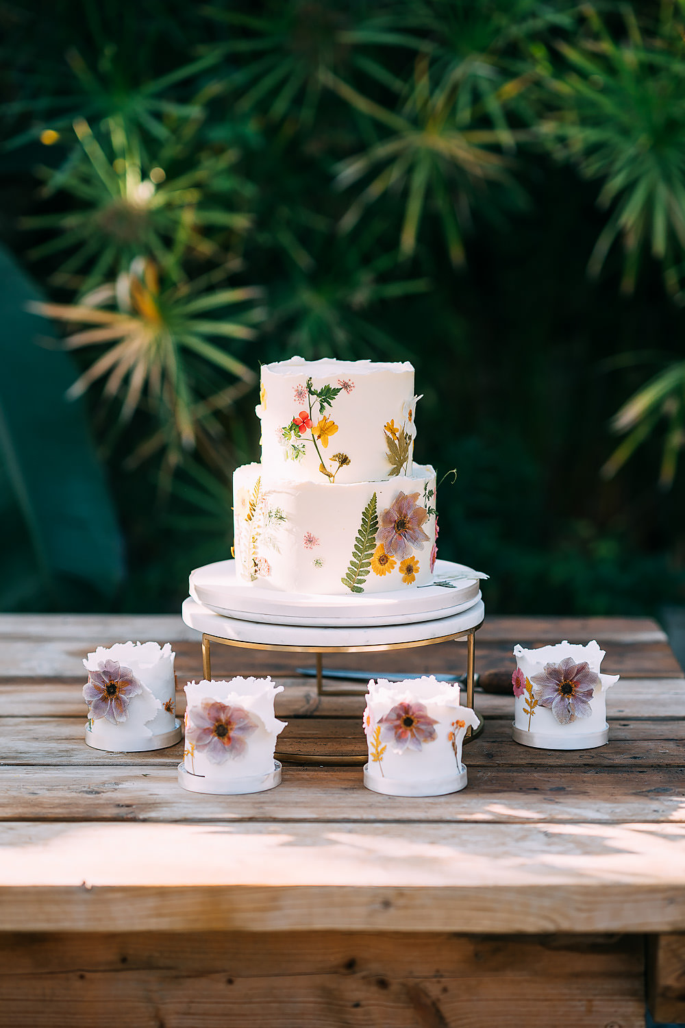Pressed Flower Cake Floral Anran Wedding Albert Palmer Photography