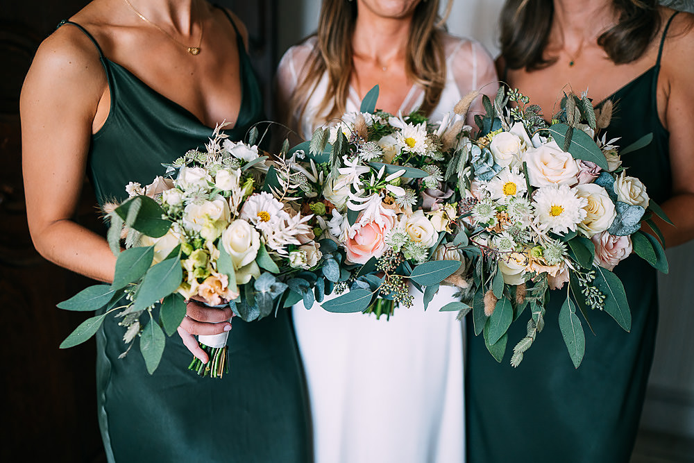 Bouquets Flowers Bride Bridal Freenery Rose Astilbe Bridesmaids Anran Wedding Albert Palmer Photography