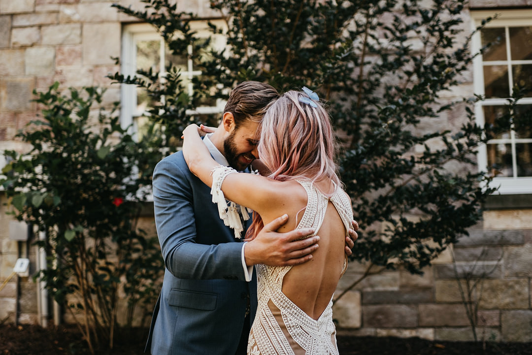 Backyard Woodland Wedding A&M Photography