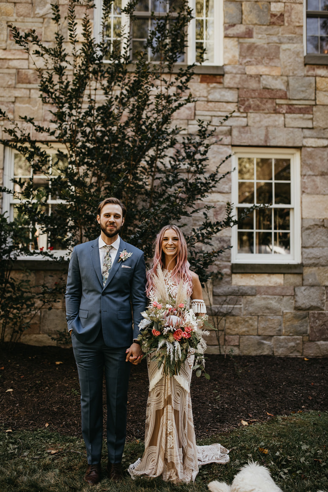 Backyard Woodland Wedding A&M Photography