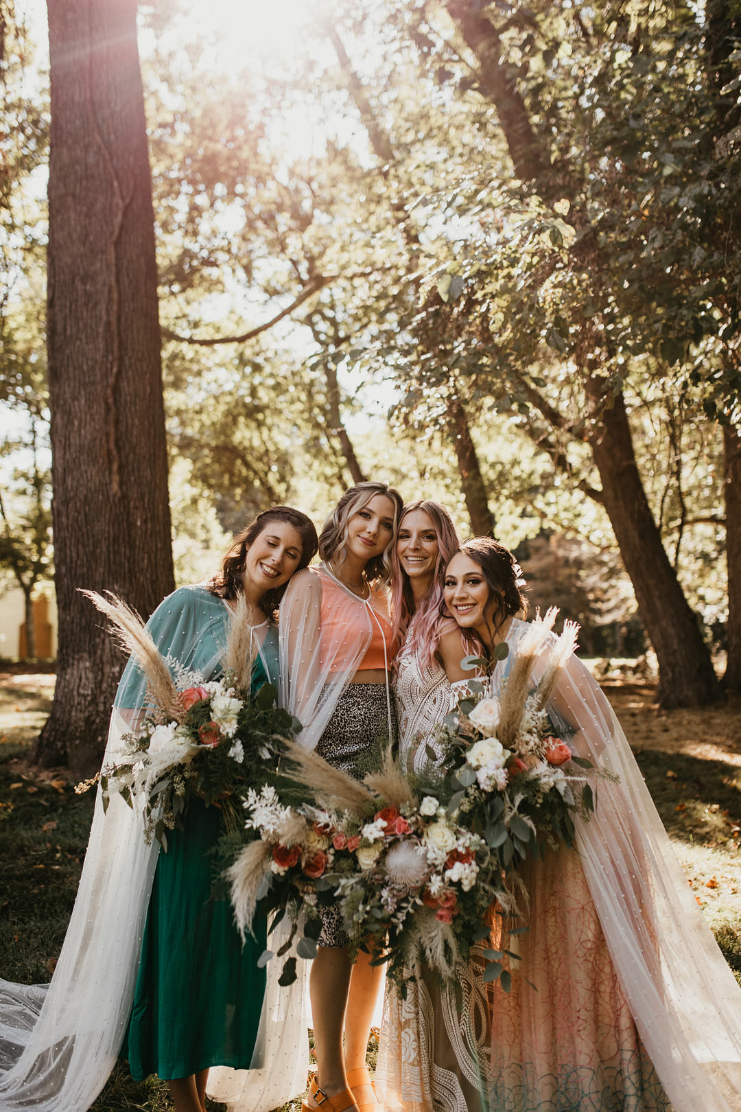 Bridesmaid Bridesmaids Dress Dresses Cape Backyard Woodland Wedding A&M Photography