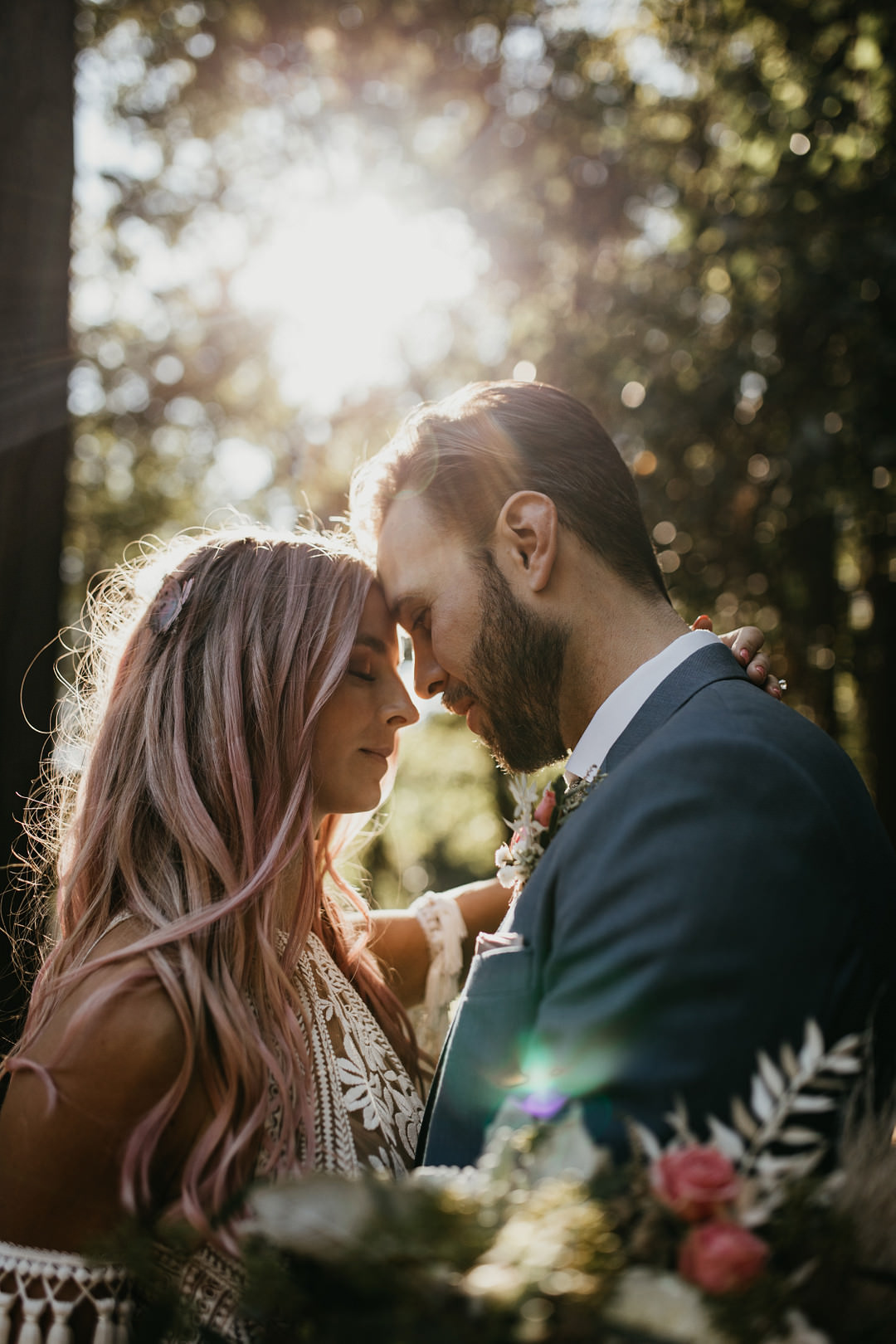 Backyard Woodland Wedding A&M Photography