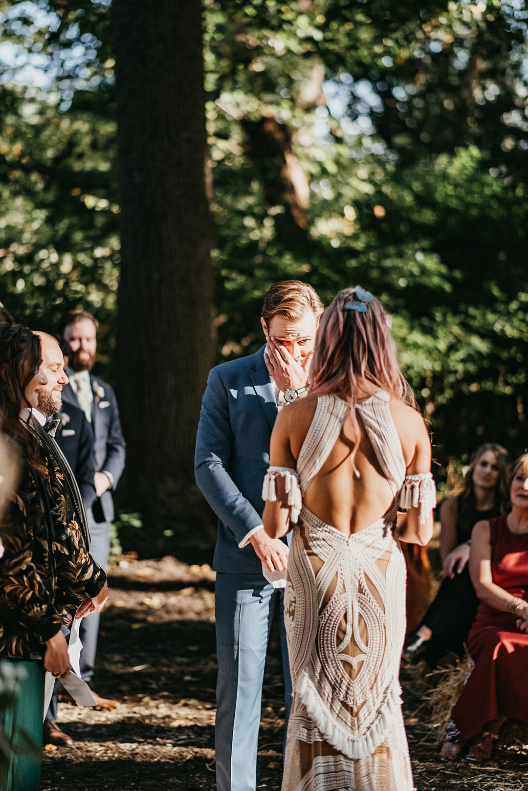 Backyard Woodland Wedding A&M Photography