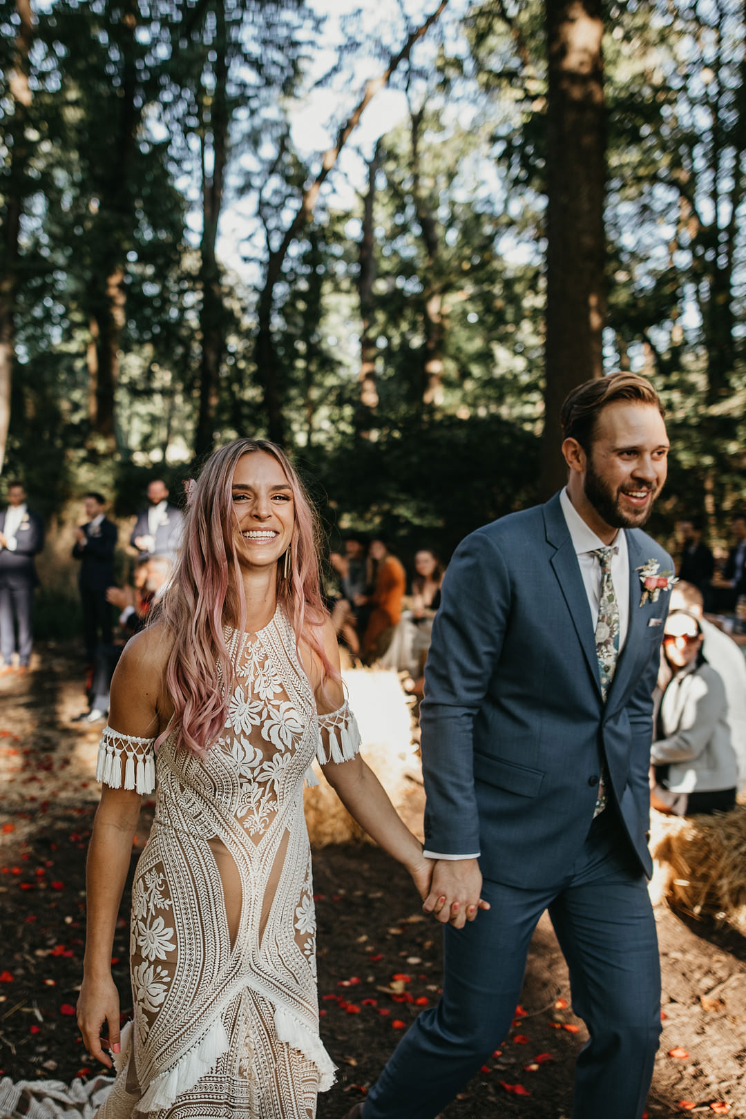 Backyard Woodland Wedding A&M Photography