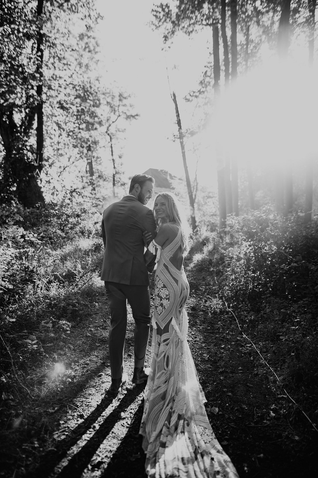Backyard Woodland Wedding A&M Photography