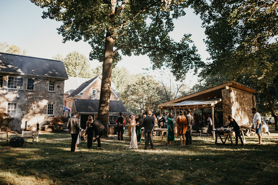 Backyard Woodland Wedding A&M Photography