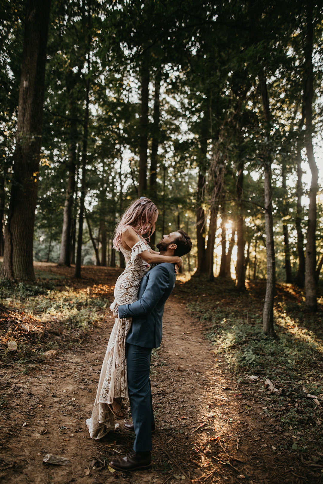 Backyard Woodland Wedding A&M Photography