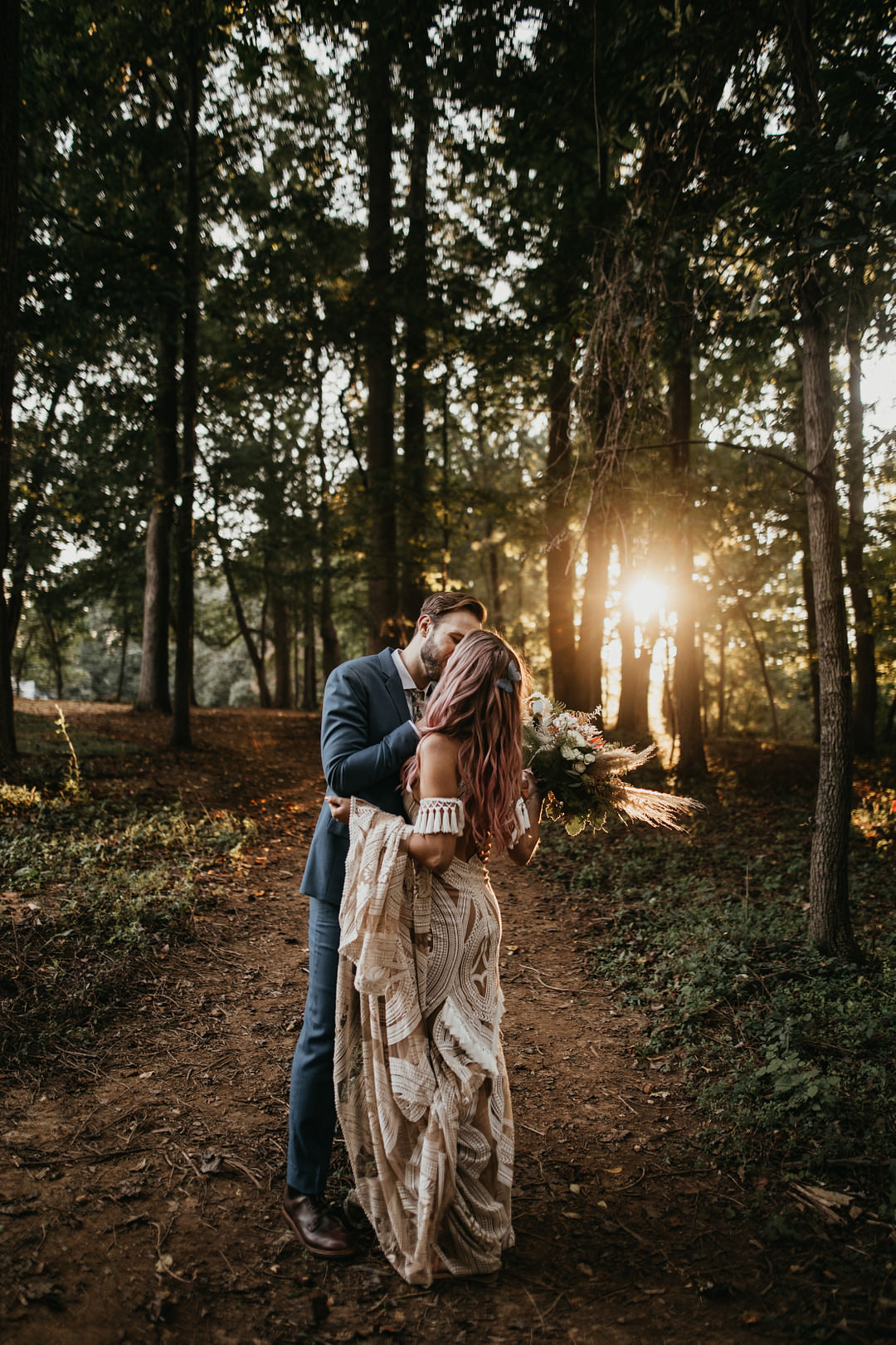 Backyard Woodland Wedding A&M Photography