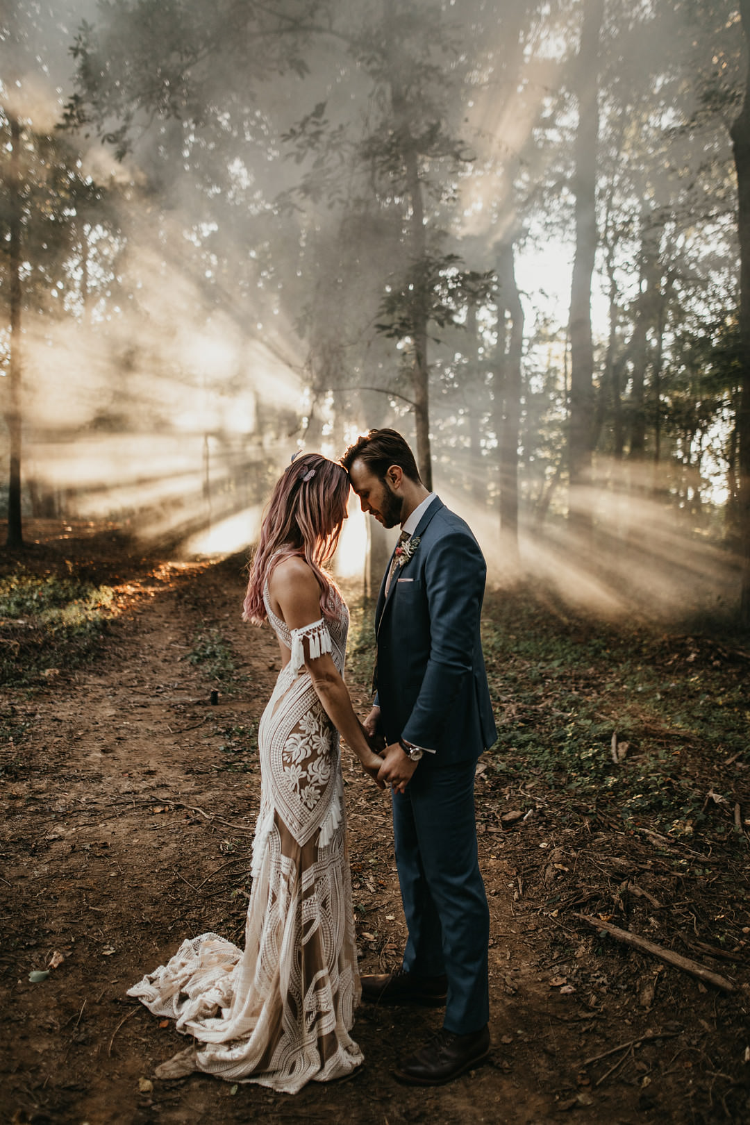 Backyard Woodland Wedding A&M Photography