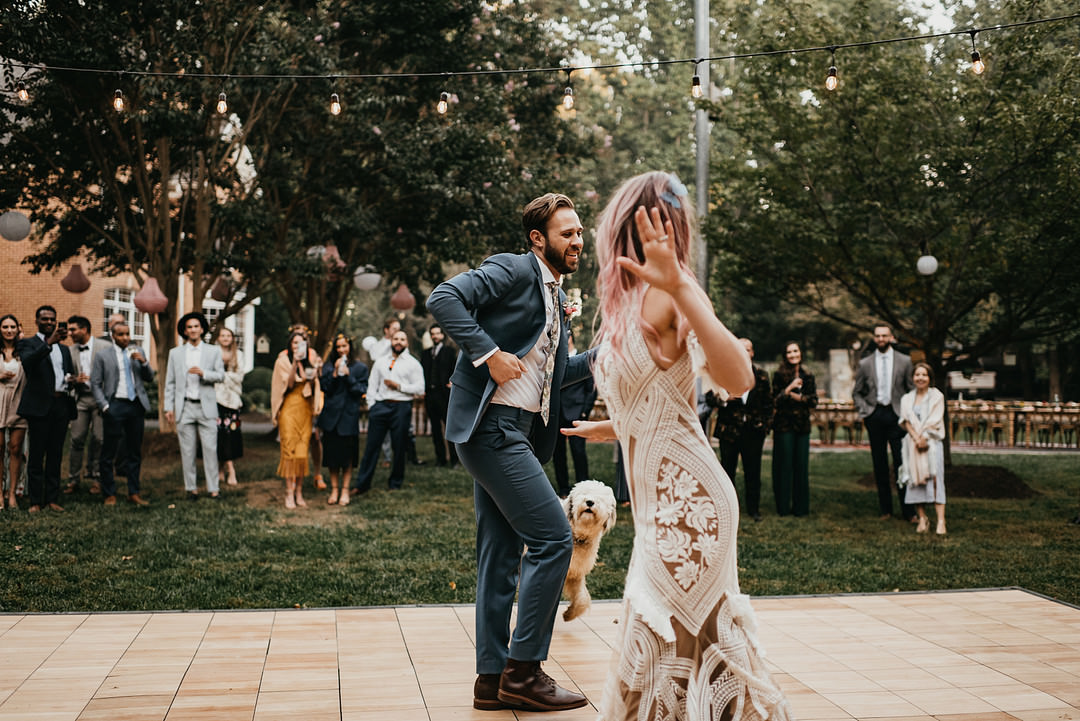 Backyard Woodland Wedding A&M Photography