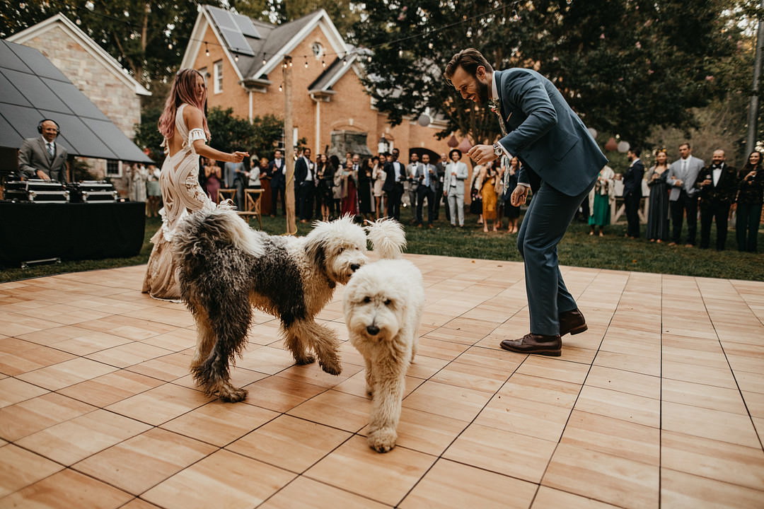 Backyard Woodland Wedding A&M Photography
