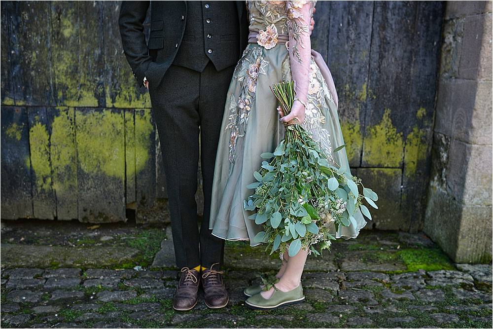 Bouquet Flowers Bride Bridal Greenery Foliage Browsholme Hall Wedding Jules Fortune Photography