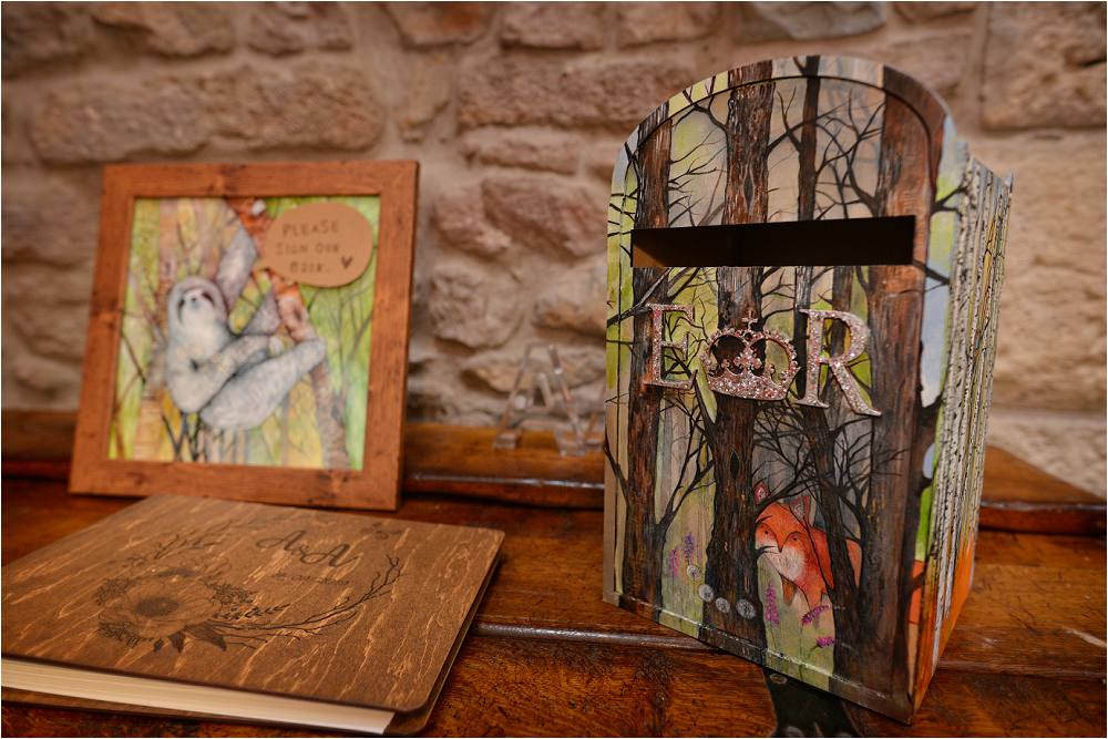 Post Box Cards Browsholme Hall Wedding Jules Fortune Photography