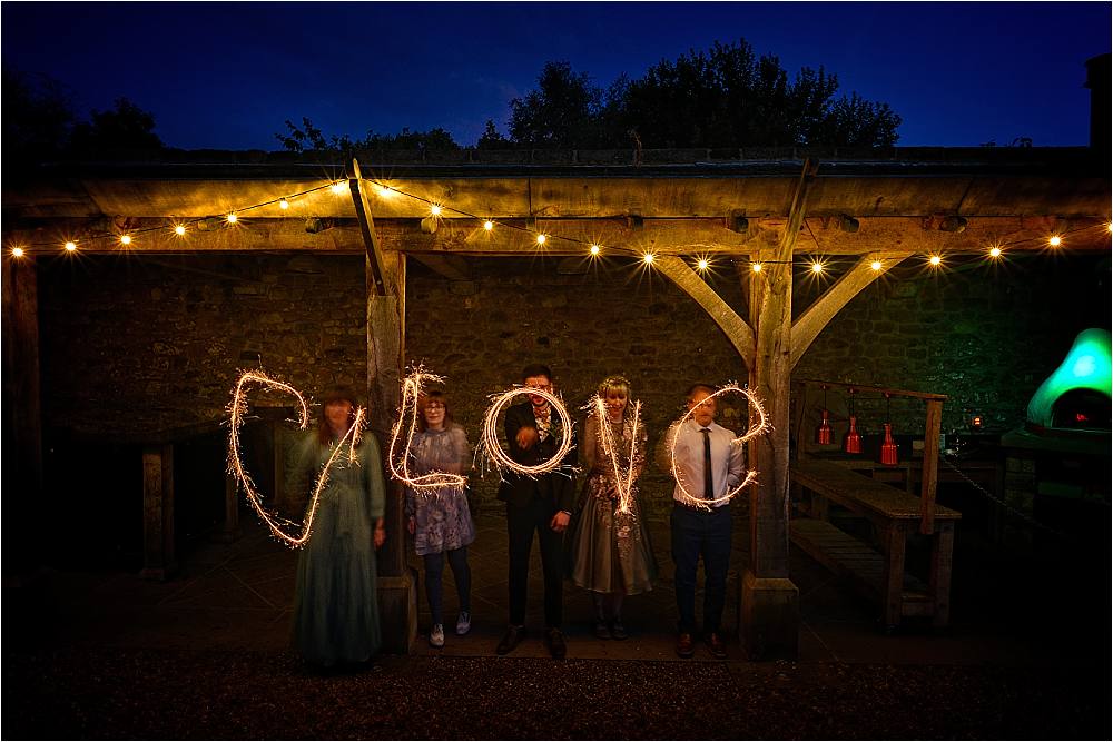 Sparklers Sparkler Browsholme Hall Wedding Jules Fortune Photography
