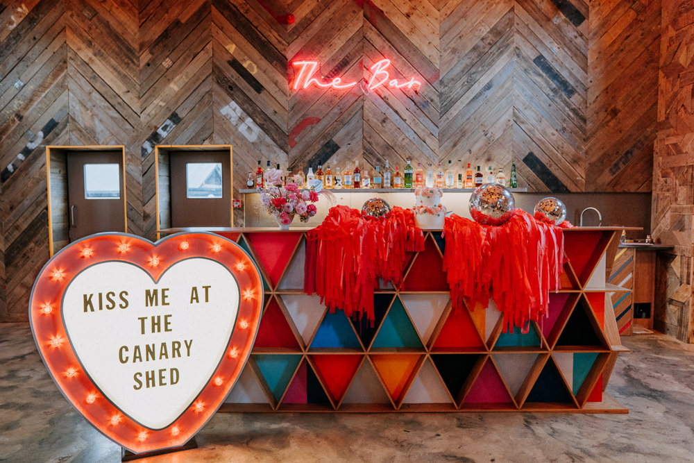 Heart Light Up Sign Signs Bar Disco Wedding Ideas Lex Fleming Photo