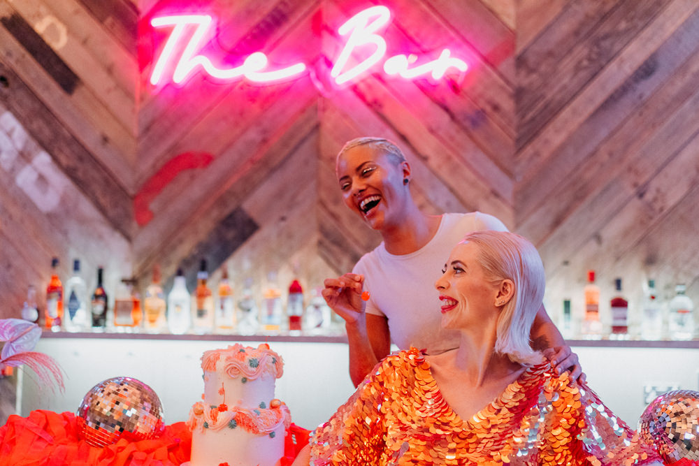 Disco Wedding Ideas Lex Fleming Photo