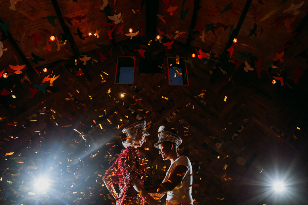 Confetti Cannon Disco Wedding Ideas Lex Fleming Photo