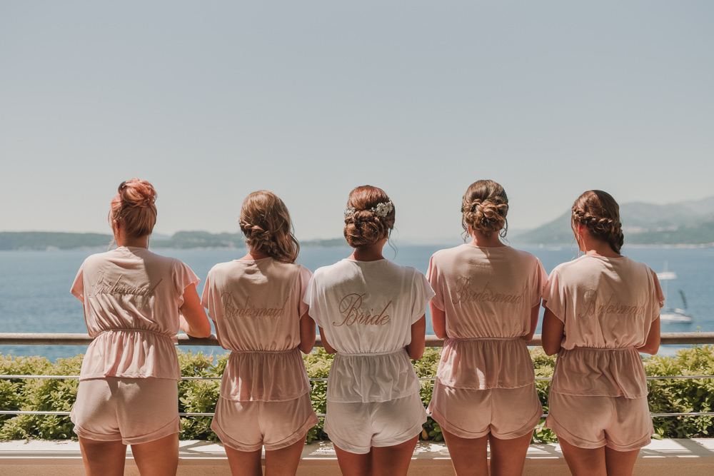 Bride Bridal PJs Pyjamas Dubrovnik Wedding Iva & Vedran