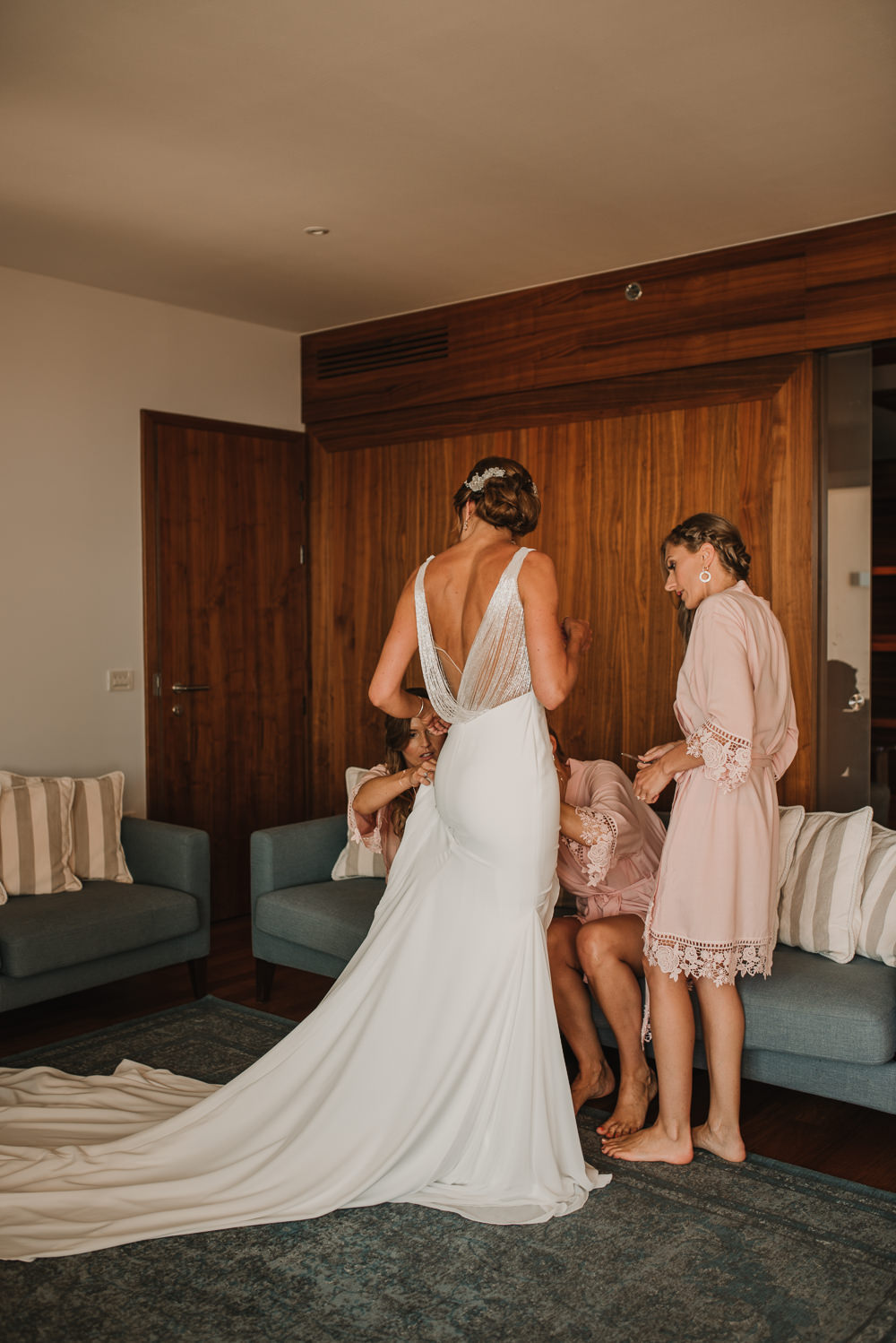Dress Gown Bride Bridal Fit Flare Dubrovnik Wedding Iva & Vedran