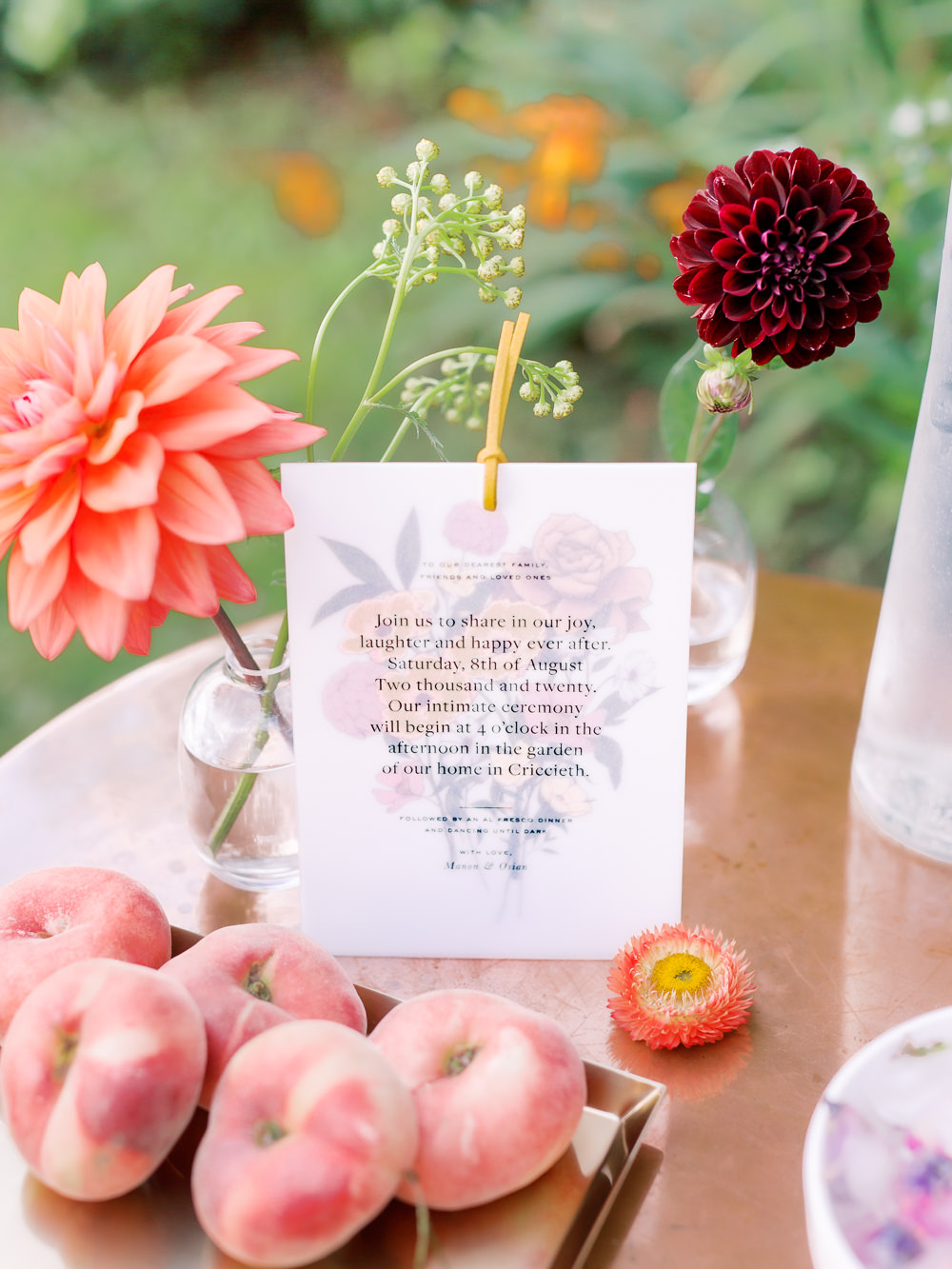 Drinks Cocktails Garden Picnic Wedding Heledd Roberts Photography