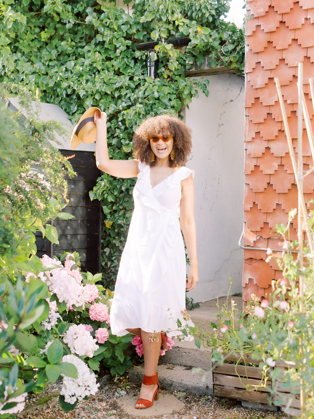 Bride Bridal Dress Gown Short Garden Picnic Wedding Heledd Roberts Photography