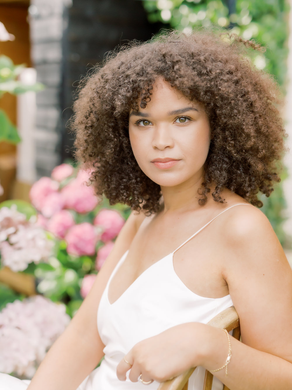 Bride Bridal Hair Make Up Garden Picnic Wedding Heledd Roberts Photography