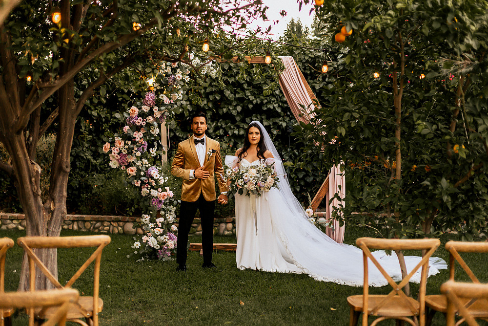 Magical Fairytale Wedding Ideas Golden Vibes Photo Moongate Flower Arch Backdrop Ceremony
