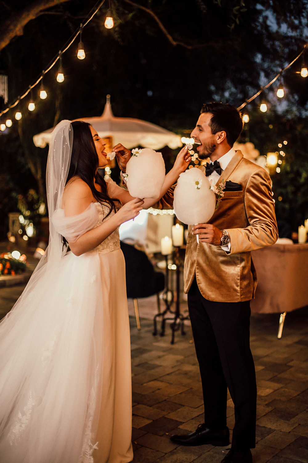 Candy Floss Magical Fairytale Wedding Ideas Golden Vibes Photo
