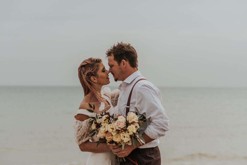 Outdoor Beach Wedding Ceremony Lauren Knuckey Photography