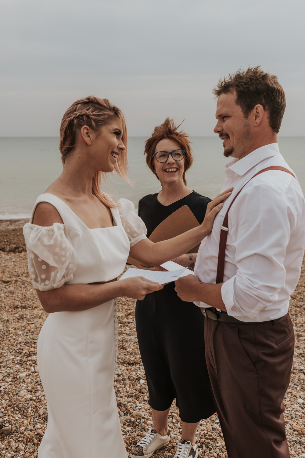 Outdoor Beach Wedding Ceremony Lauren Knuckey Photography