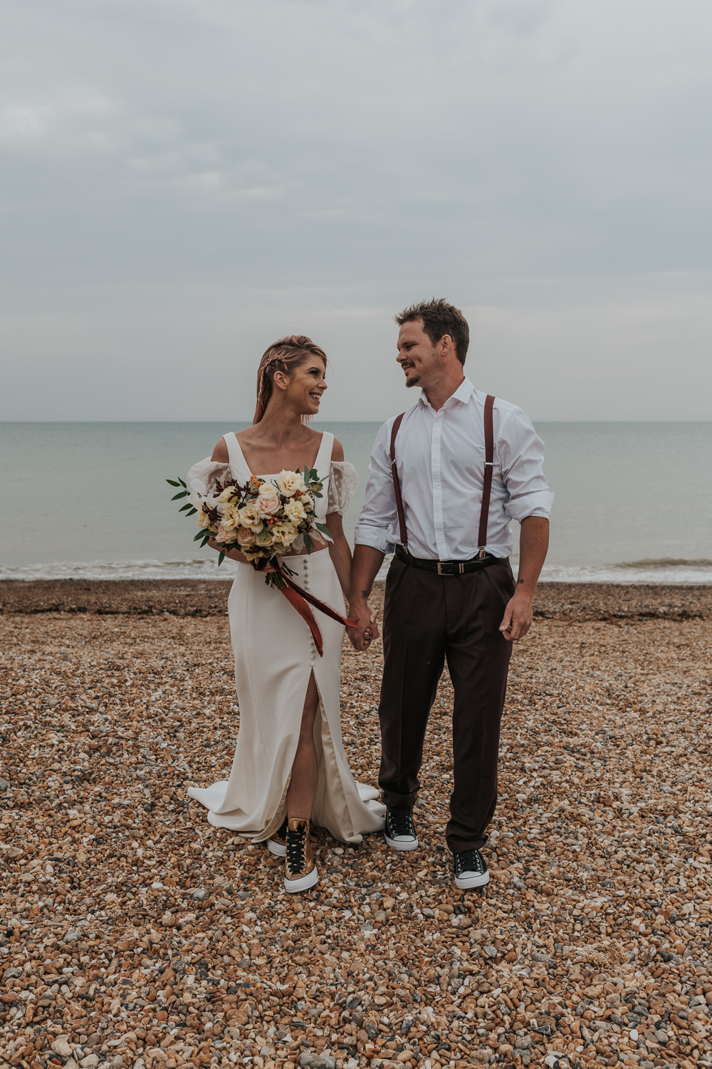Outdoor Beach Wedding Ceremony Lauren Knuckey Photography
