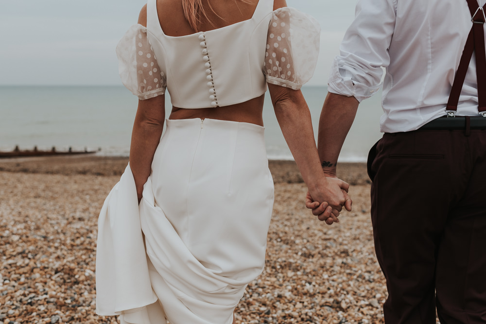 Outdoor Beach Wedding Ceremony Lauren Knuckey Photography