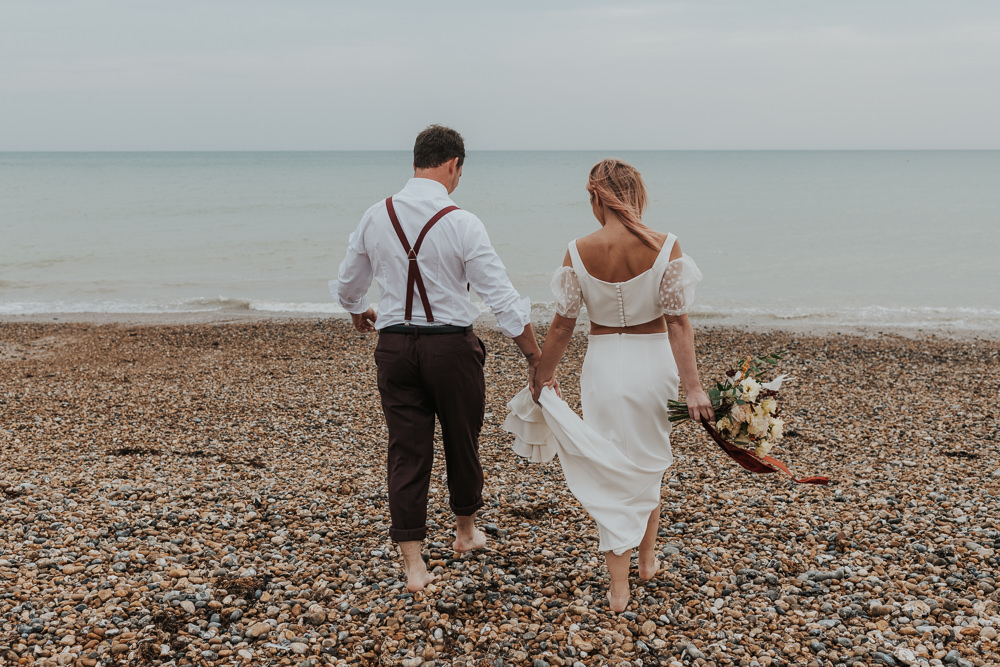 Outdoor Beach Wedding Ceremony Lauren Knuckey Photography